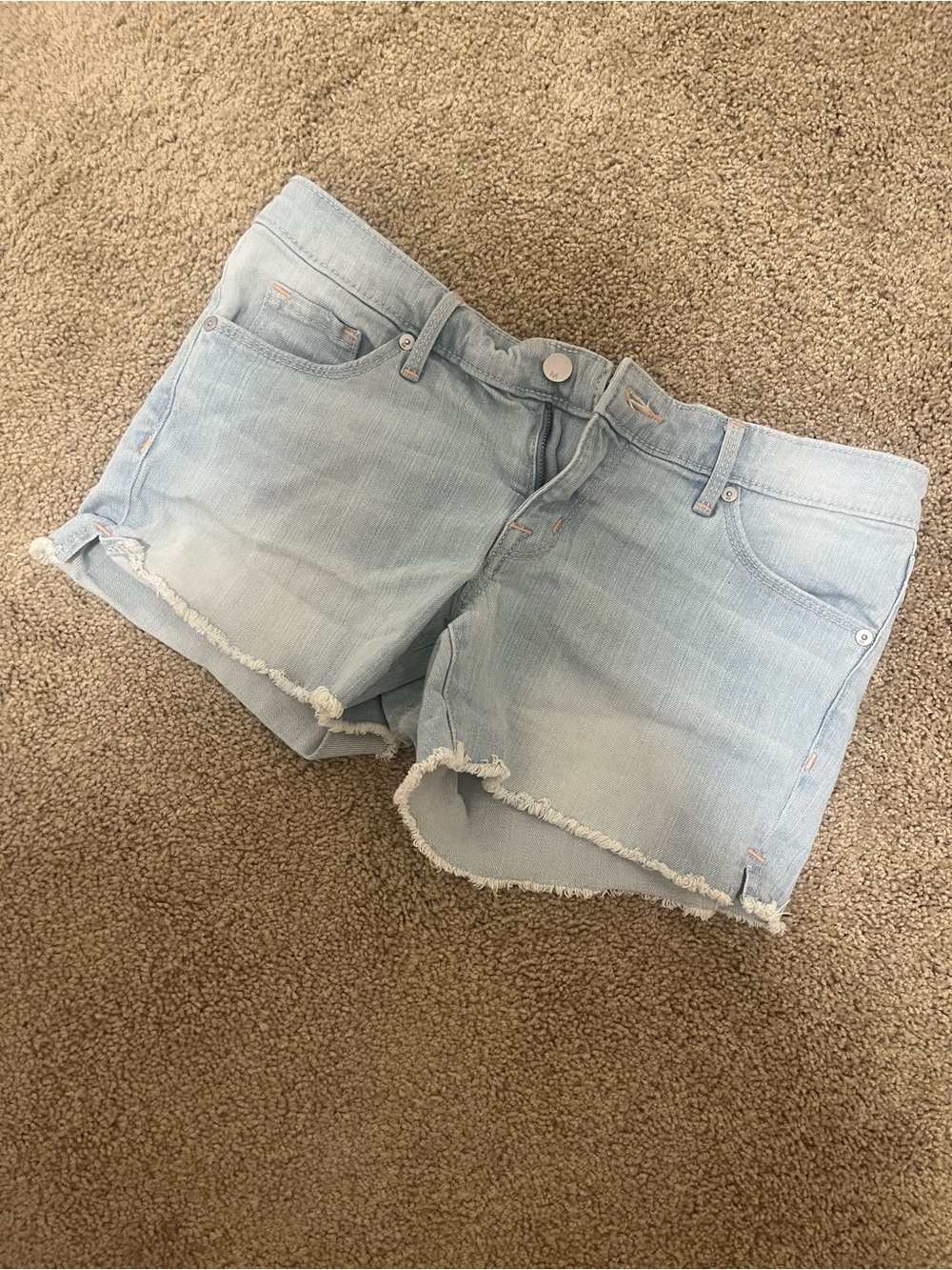 Women’s Mossimo Blue Denim Frayed Hem Women's Shorts, Size 4